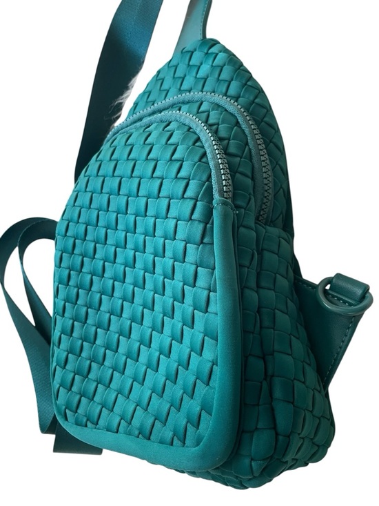Sol And Selene Beyond The Horizon Teal  Green Neoprene Woven Crossbody Bag Sling main image 6